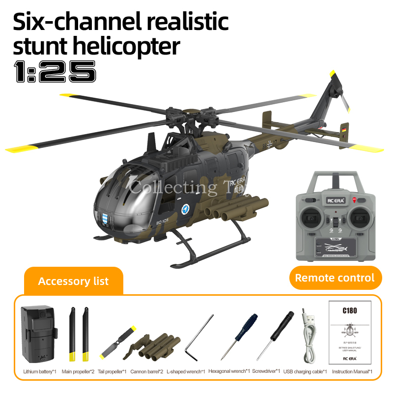 Rc Era C180 Bo105 1/25 Scale 6 – Rc Helicopter Gyro Bewertung und Preis
