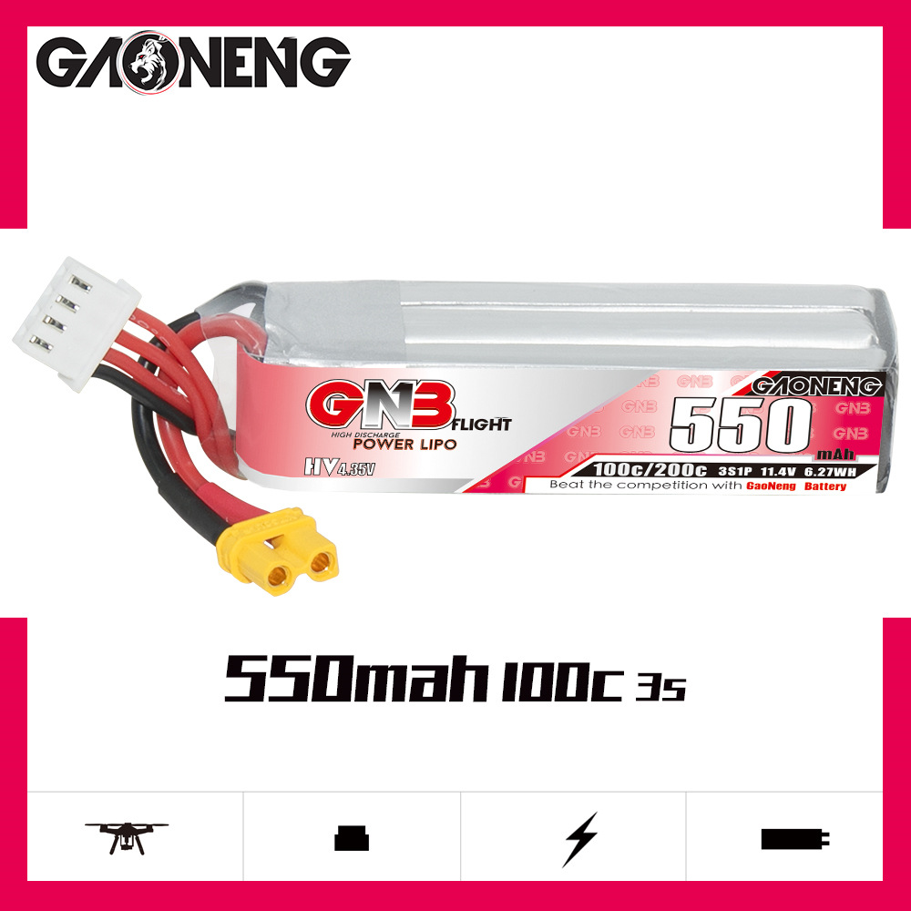 GNB HV 11.4V 550mAh 100C/200C  – Rc Helicopter Battery Bewertung und Preis