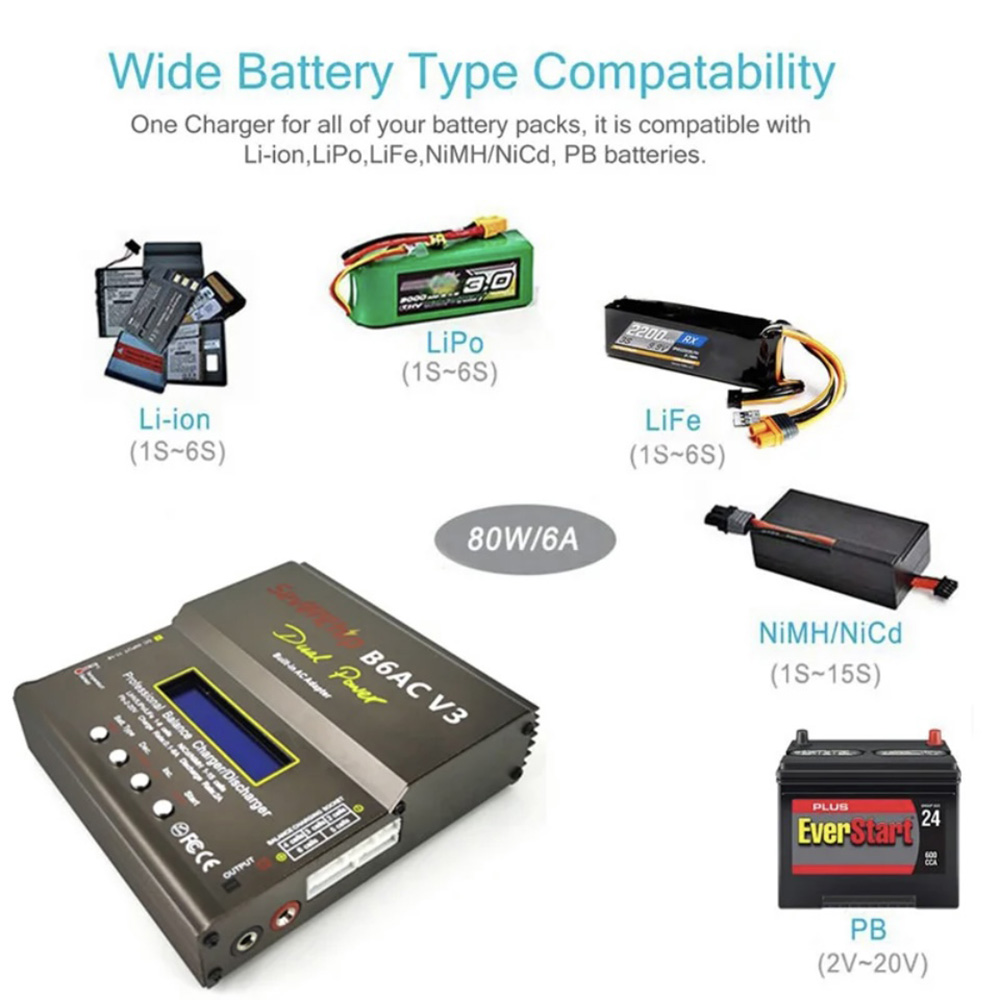 80W imax B6AC V3 Balance Charg – Rc Helicopter Charger Bewertung und Preis