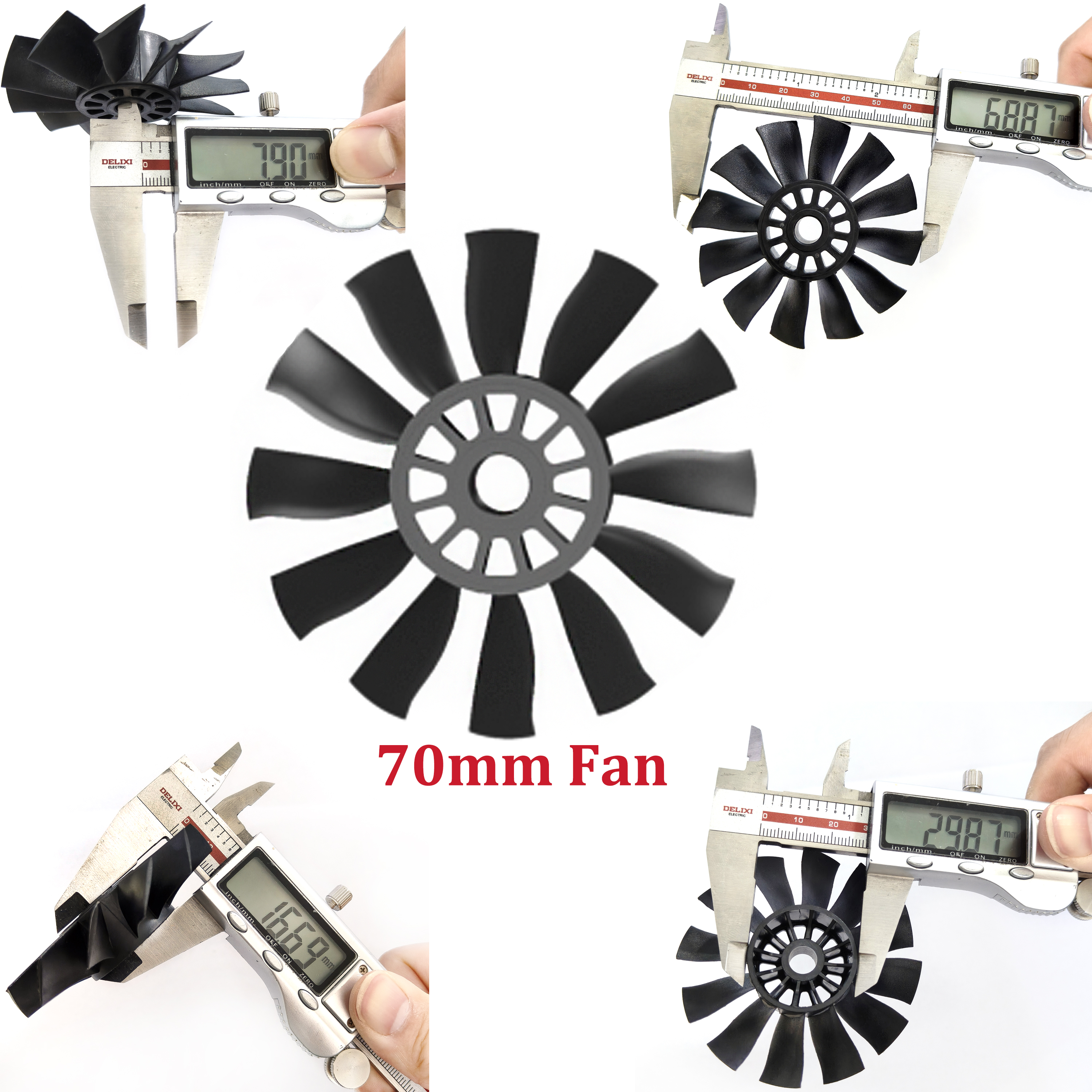 QX-MOTOR 12Blades CW CCW 70mm  – Rc Helicopter Blade Bewertung und Preis