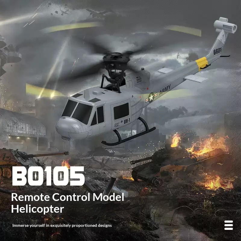 Huey F6601 4CH RC Helicopter - – Rc Helicopter Single Rotor Bewertung und Preis